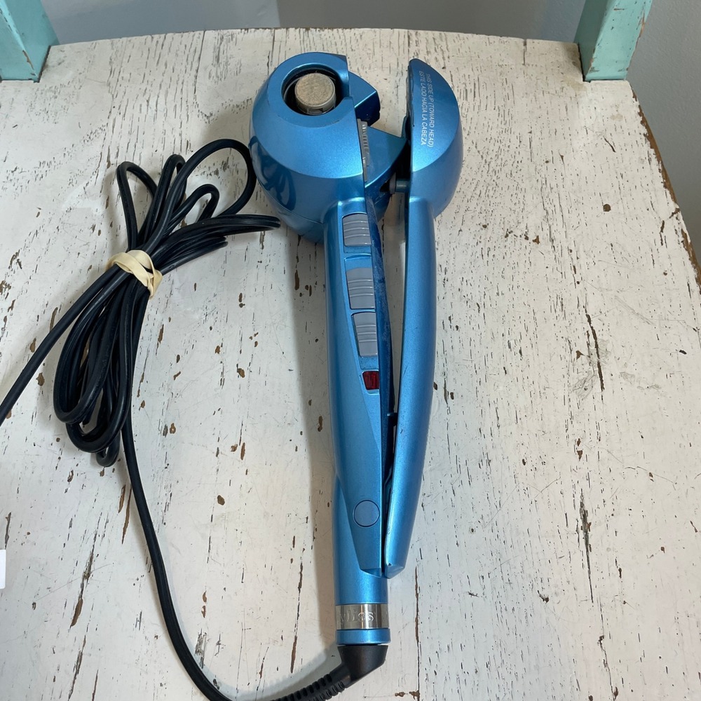 BaBylissPRO Nano Titanium MiraCurl Professional Automatic Hair Curler Blue Works - Picture 6 of 9